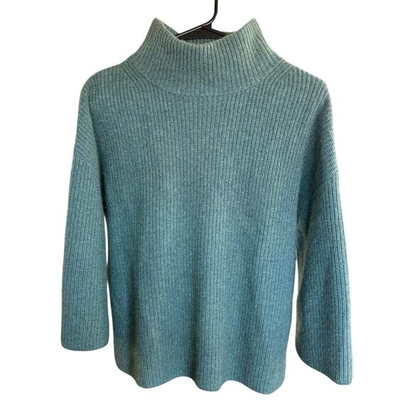 Rachel Zoe 100% Cashmere Pullover Mock Neck Sweater Small Quietluxury - Picture 1 of 7